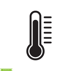 Temperature icon vector logo design template