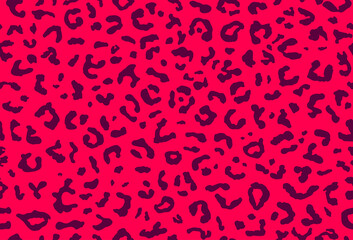 Seamless jaguar fur pattern. Fashionable wild color leopard print background. Modern panther animal fabric textile print design. Stylish vector color illustration