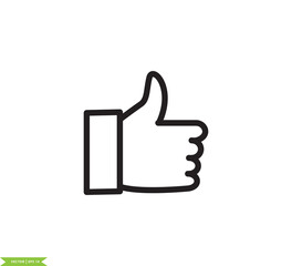 Thumb icon ,like icon vector logo design template