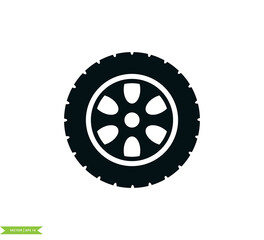 Tire icon vector logo design template