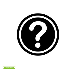 Question icon vector logo design template