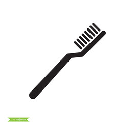 Tooth brush icon vector logo design template