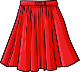Funny and cute red skirt for fashioanable woman