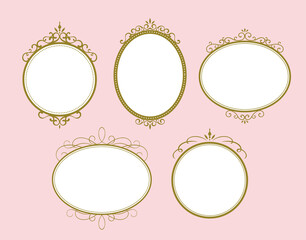 エレガントでかわいらしい丸フレーム © まるまる