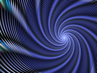 Abstract fractal spiral background, computer-generated illustration.