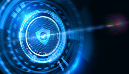 Obraz na płótnie Canvas Cyber security data protection business technology privacy concept.