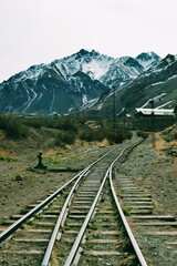 Fototapeta premium railway in the mountains