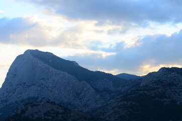 Obraz premium sunset in the mountains