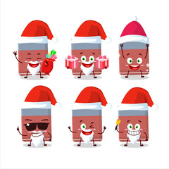 Santa Claus emoticons with eraser cartoon character