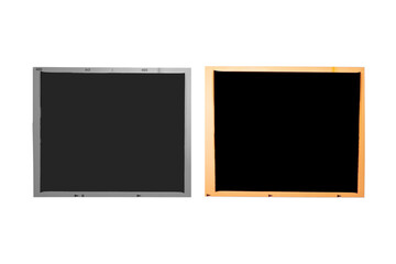 Medium format color film frame.With white space.