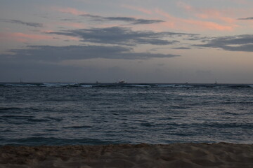 sunset over the sea