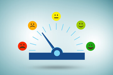 Concept of customer satisfaction with meter