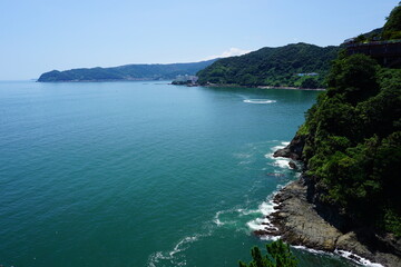熱海・錦ヶ浦の高台からの網代方面の眺め