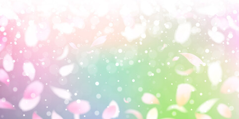 桜　春　水彩　背景