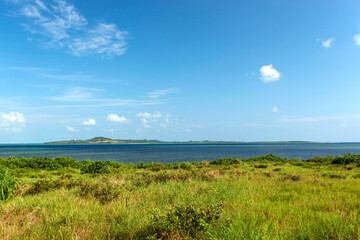 Fototapeta na wymiar 沖縄県　西表島の野原崎展望台からの眺望