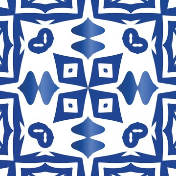 Antique azulejo tiles patchwork.