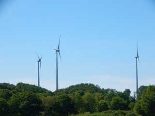 wind turbine in the wind