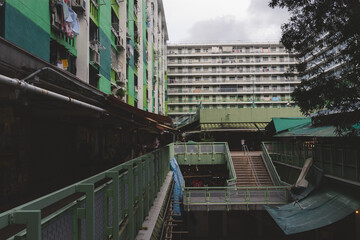 Old Apartment Village in Hong Kong