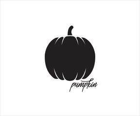 pumpkin simple vector icon logo design illustration