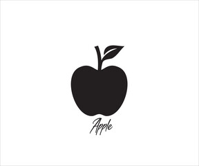 apple simple vector icon logo design illustration