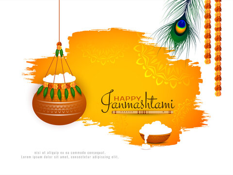 Happy Janmashtami Images – Browse 6,697 Stock Photos, Vectors, and Video |  Adobe Stock