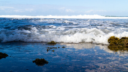 Clean and beautiful waves on the ocean