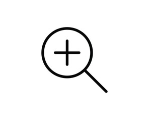 Magnifiger line icon