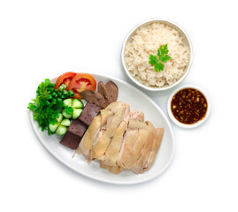 Chicken Rice Hainanese Steamed Rice