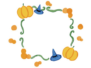 ハロウィンのフレーム