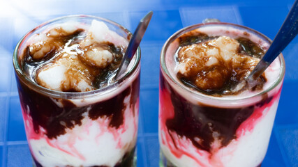 A street drink called ice doger