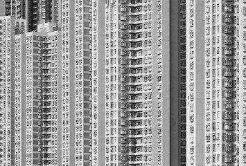Fototapeta premium exterior of high rise residential building in Hong Kong city