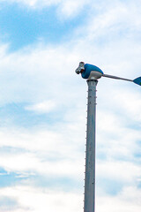 Fototapeta premium wind turbine against blue sky