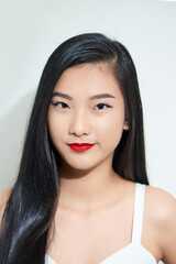 Naklejka premium portrait of attractive asian woman beauty image