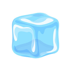 ice cube isolated on white background, clip art three ice cubes, illustrations cubes transparent