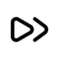 Obraz premium Next Line Icon - Vector Illustration