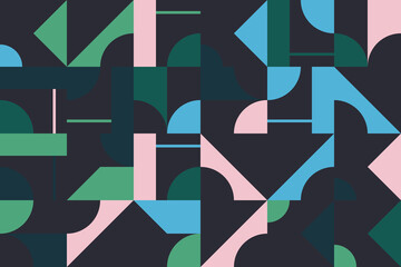 Retro Future Abstract Vector Pattern