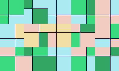 Bauhaus Abstract Vector Composition Design