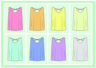 アパレル　アイテム　タンクトップ