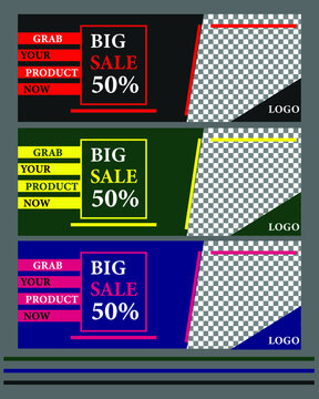 Social media Facebbok cover big sale banner free