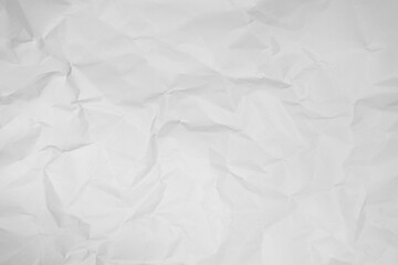 White crumpled paper texture background