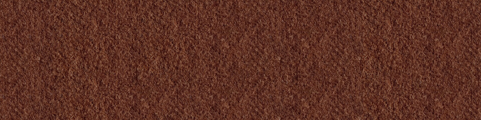 Coffee brown felt texture. Panoramic seamless texture, pattern f