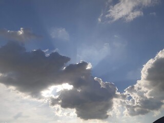 blue sky with clouds