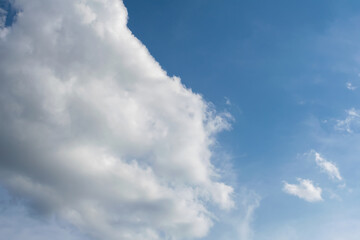 Beautiful clouds in natural color. Background texture.