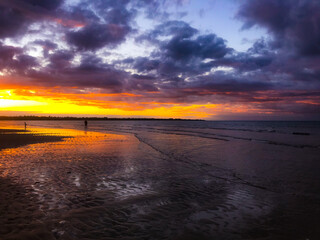 Obraz premium sunset on the beach