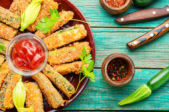 Deep Fried Zucchini Sticks