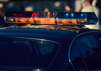 Detail of american police car © Zsolt Biczó