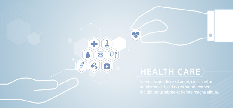 health care and science icon pattern medical innovation concept