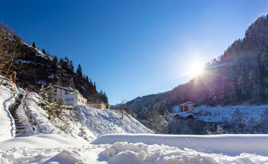 winter mountain landscape