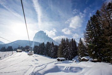 ski resort in the mountains