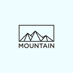 mountain logo vector silhouette icon